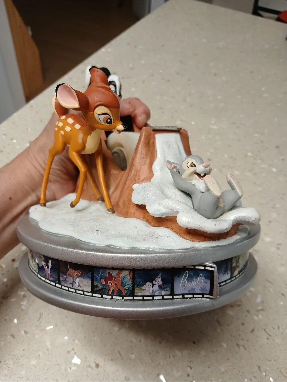 Disney Bambi Tape Dispenser with Brown, Black, White Accents